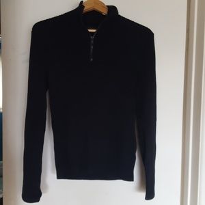 Express black zip up sweater.
